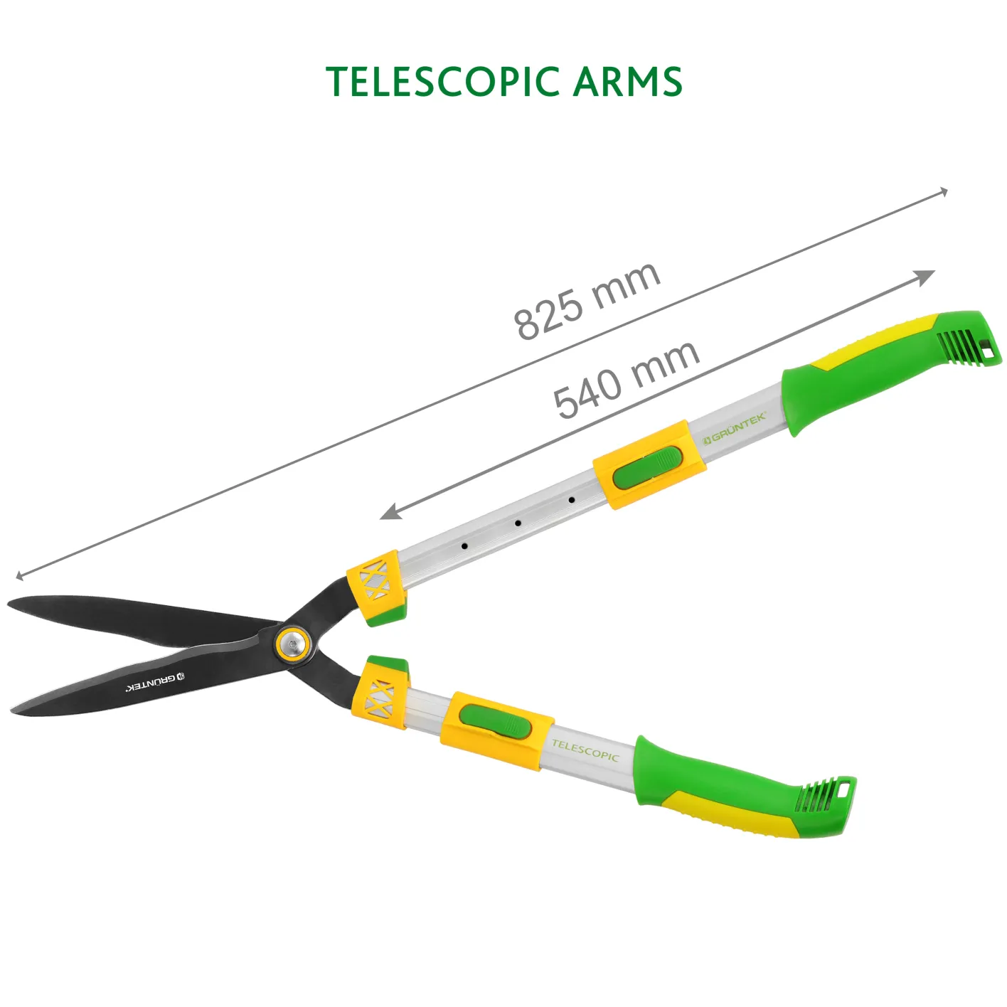 GRÜNTEK Teleskop-Heckenschere Q-32, 680-825 mm