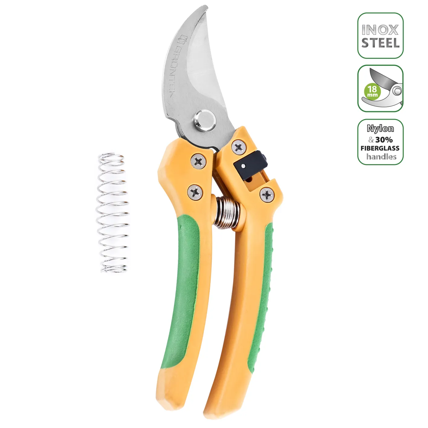 GRÜNTEK Gartenschere ALBATROSS breit, Comfort Bypass