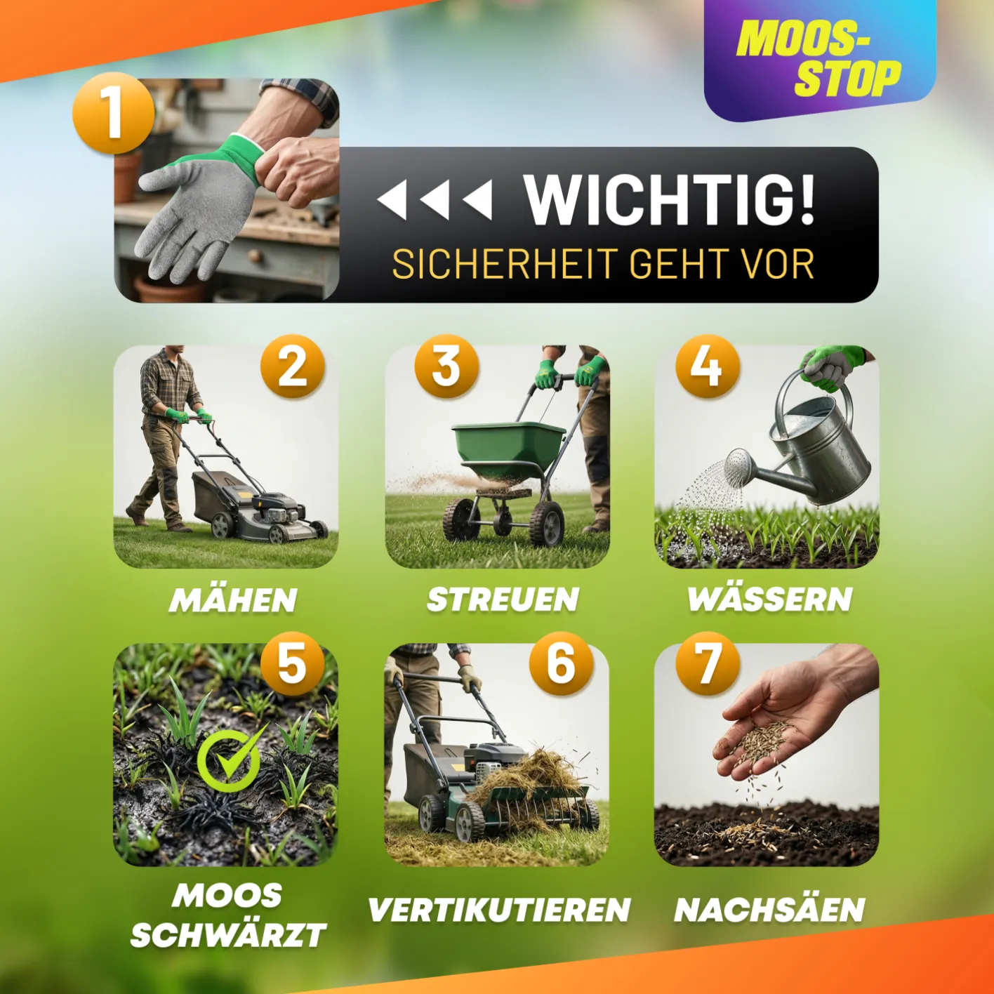 GRÜNTEK Dünger Moos-Stop