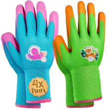 Kinder-Gartenhandschuhe 4 Paar