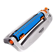 GRÜNTEK Rasensprenger für große Rasenflächen mit Turbo-Motor und mit Variabler Breite