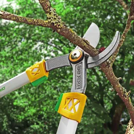 GRÜNTEK Professionelle geschmiedete Astschere X-25, 650 mm, scharfe und Bequeme Bypass Baumschere